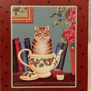 CURIOUS CATS RESIN, "Strawberry Tea" By LANG & WISE - 60560204